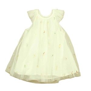 Velveteen Girls White | Gold Flecks Dress size: 18 Months